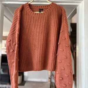 moon & madison Rust Crew Neck Sweater